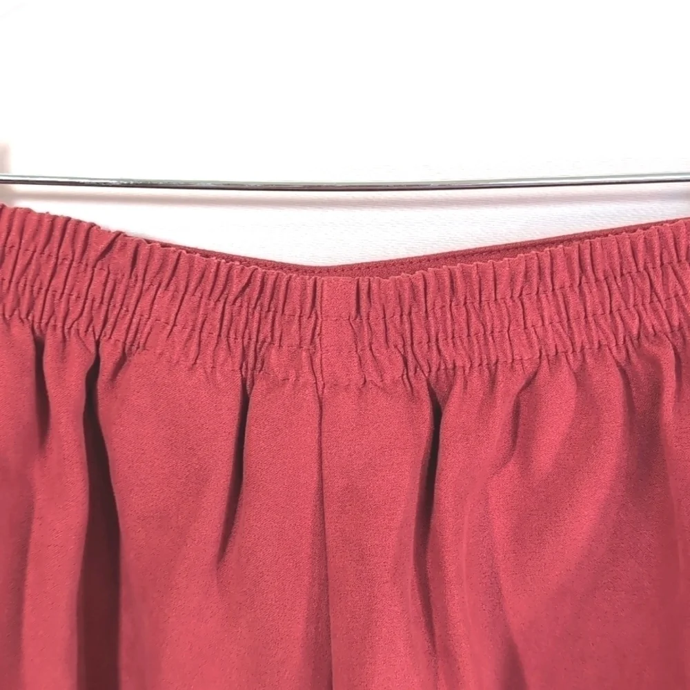 Alfred Dunner Pantsuit Faux Pink Suede Jacket Size 14P Matching Pants Size 12P